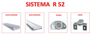 SISTEMA R52 (4 RUEDAS/4 PATINES) R52